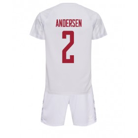 Danska Joachim Andersen 2 Dječji Gostujući Nogometni Dresovi World Cup 2022